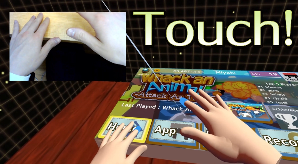 Vessk app is a Vr game you can touch